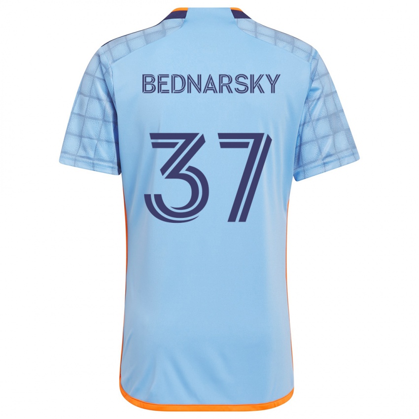 Niño Camiseta Stevo Bednarsky #37 Azul Naranja 1ª Equipación 2024/25 La Camisa Perú