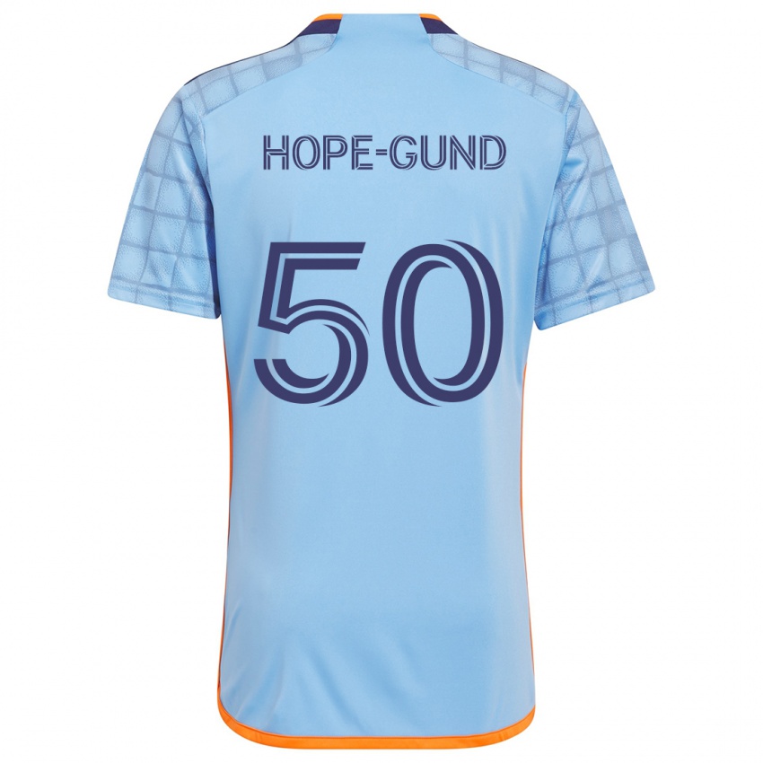 Niño Camiseta Kofi Hope-Gund #50 Azul Naranja 1ª Equipación 2024/25 La Camisa Perú