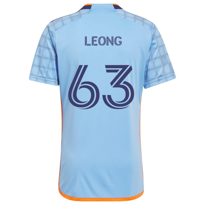 Niño Camiseta Matthew Leong #63 Azul Naranja 1ª Equipación 2024/25 La Camisa Perú