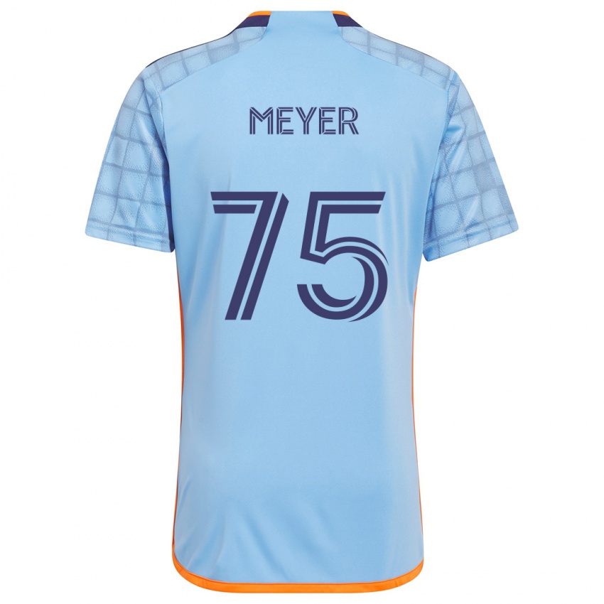 Niño Camiseta Will Meyer #75 Azul Naranja 1ª Equipación 2024/25 La Camisa Perú