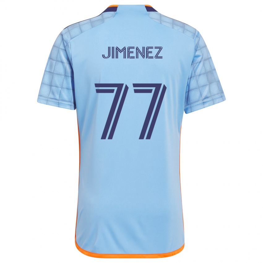 Niño Camiseta Jonathan Jiménez #77 Azul Naranja 1ª Equipación 2024/25 La Camisa Perú