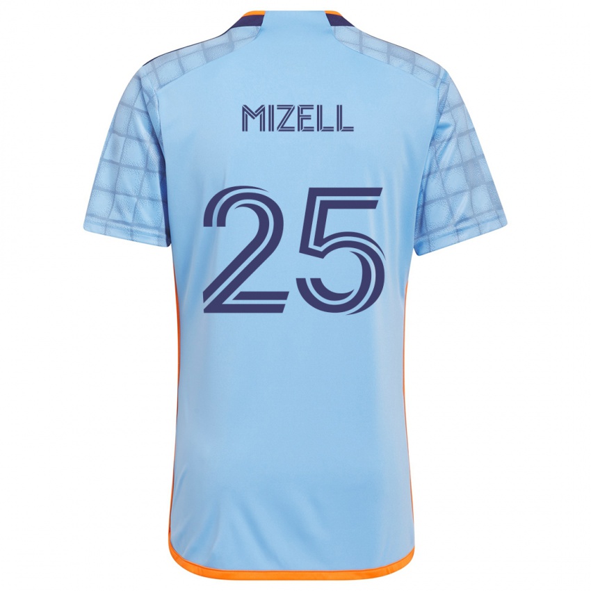 Niño Camiseta Cody Mizell #25 Azul Naranja 1ª Equipación 2024/25 La Camisa Perú