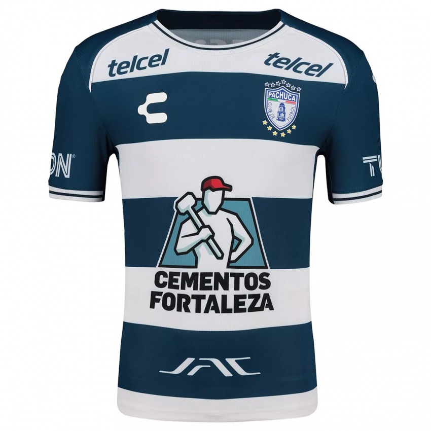 Niño Camiseta Alán Bautista #26 Azul Blanco 1ª Equipación 2024/25 La Camisa Perú