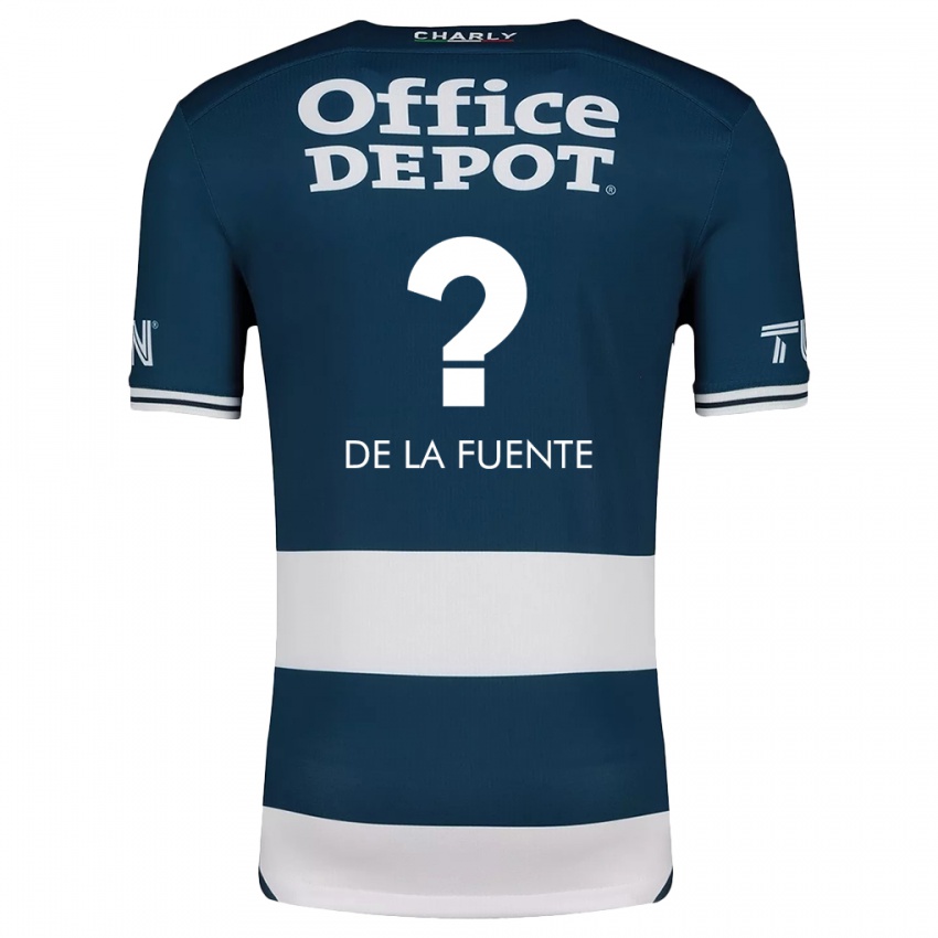 Niño Camiseta Paulino De La Fuente #0 Azul Blanco 1ª Equipación 2024/25 La Camisa Perú