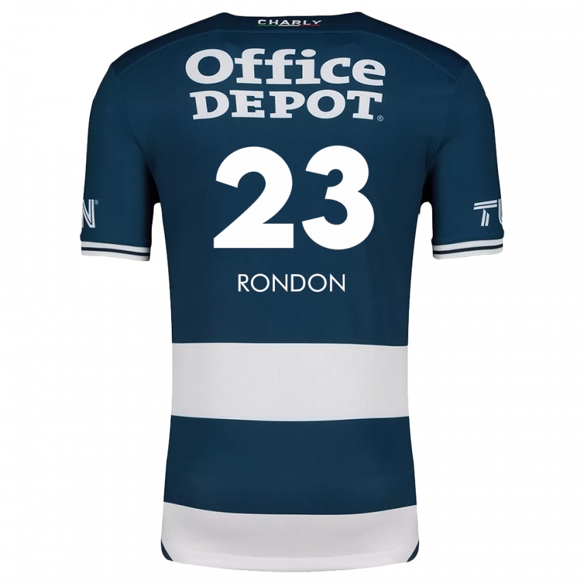 Niño Camiseta Salomon Rondon #23 Azul Blanco 1ª Equipación 2024/25 La Camisa Perú