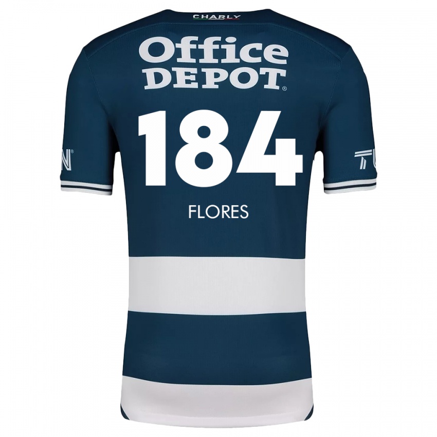 Niño Camiseta Jason Flores #184 Azul Blanco 1ª Equipación 2024/25 La Camisa Perú