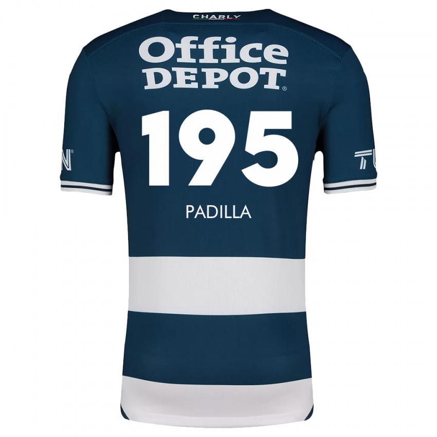 Niño Camiseta Ángel Padilla #195 Azul Blanco 1ª Equipación 2024/25 La Camisa Perú