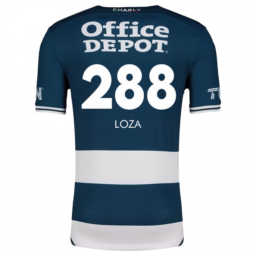 Niño Camiseta Santino Loza #288 Azul Blanco 1ª Equipación 2024/25 La Camisa Perú