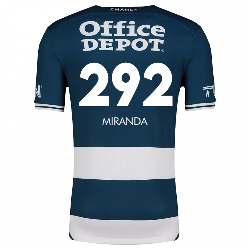 Niño Camiseta Herbey Miranda #292 Azul Blanco 1ª Equipación 2024/25 La Camisa Perú