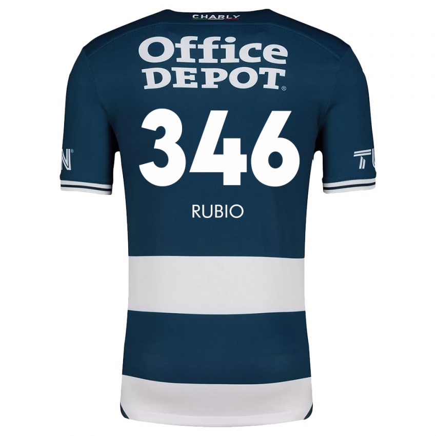 Niño Camiseta Mateo Rubio #346 Azul Blanco 1ª Equipación 2024/25 La Camisa Perú