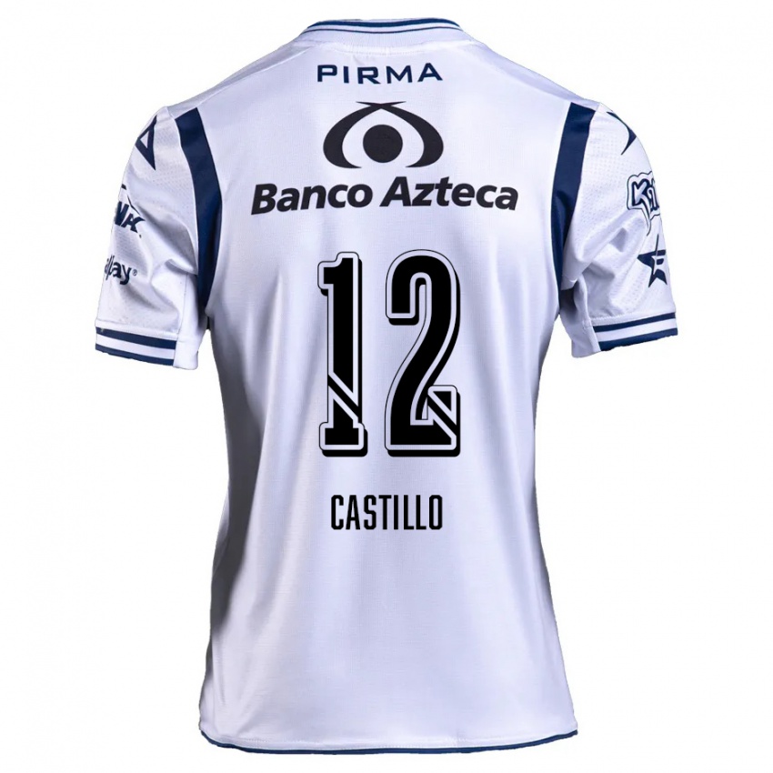 Niño Camiseta Raúl Castillo #12 Blanco Azul Marino 1ª Equipación 2024/25 La Camisa Perú