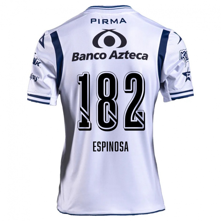 Niño Camiseta Daniel Espinosa #182 Blanco Azul Marino 1ª Equipación 2024/25 La Camisa Perú