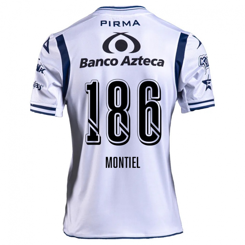 Niño Camiseta Santiago Montiel #186 Blanco Azul Marino 1ª Equipación 2024/25 La Camisa Perú