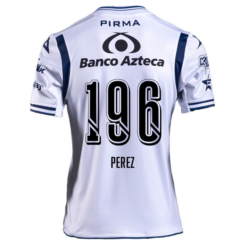 Niño Camiseta Arez Pérez #196 Blanco Azul Marino 1ª Equipación 2024/25 La Camisa Perú