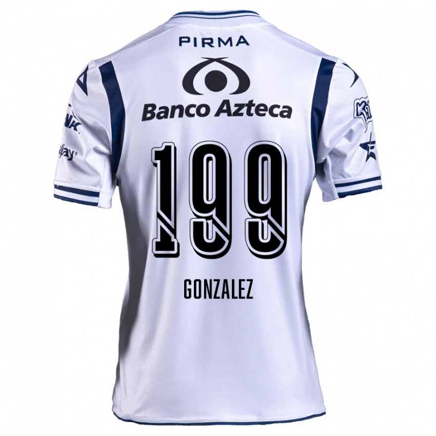 Niño Camiseta Samuel González #199 Blanco Azul Marino 1ª Equipación 2024/25 La Camisa Perú