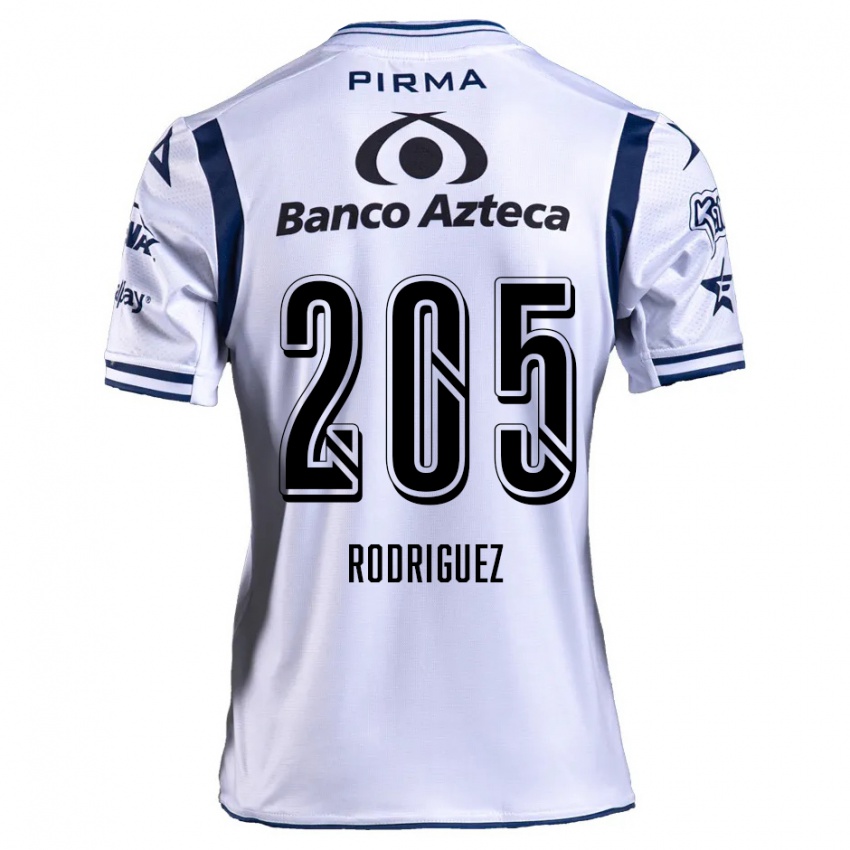 Niño Camiseta Alberto Rodríguez #205 Blanco Azul Marino 1ª Equipación 2024/25 La Camisa Perú