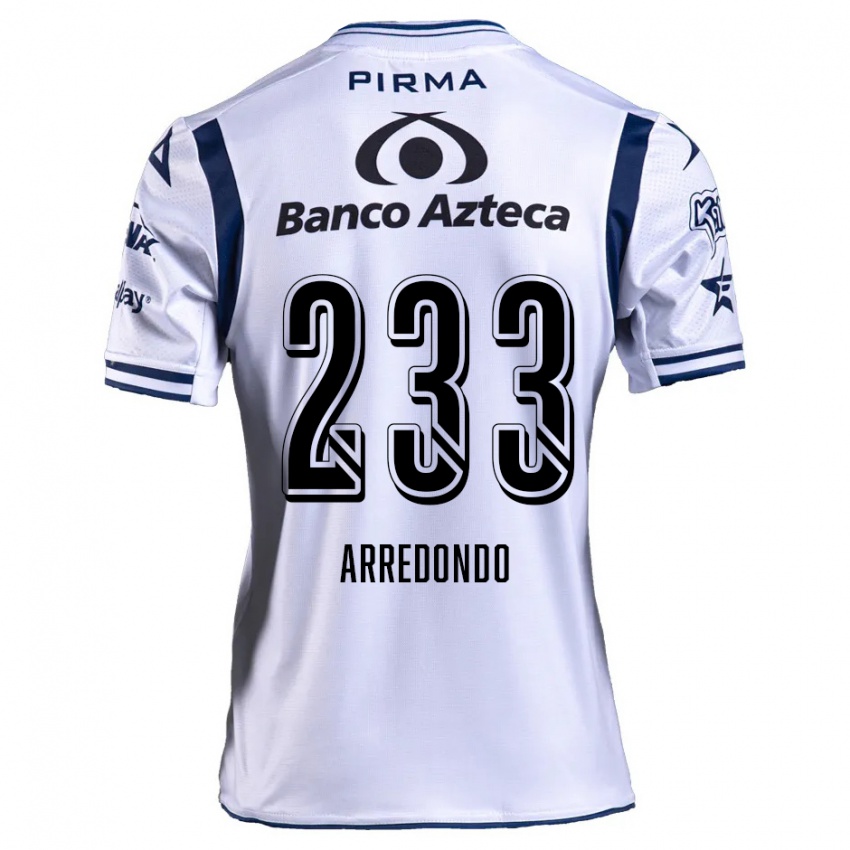 Niño Camiseta Ángel Arredondo #233 Blanco Azul Marino 1ª Equipación 2024/25 La Camisa Perú