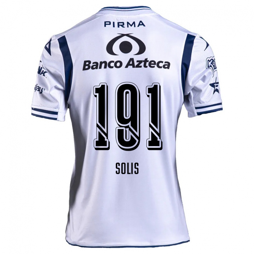 Niño Camiseta César Solís #191 Blanco Azul Marino 1ª Equipación 2024/25 La Camisa Perú