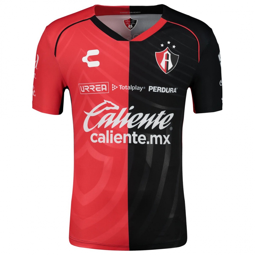 Niño Camiseta Jhon Murillo #15 Negro Rojo 1ª Equipación 2024/25 La Camisa Perú