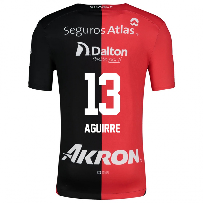 Niño Camiseta Gaddi Aguirre #13 Negro Rojo 1ª Equipación 2024/25 La Camisa Perú