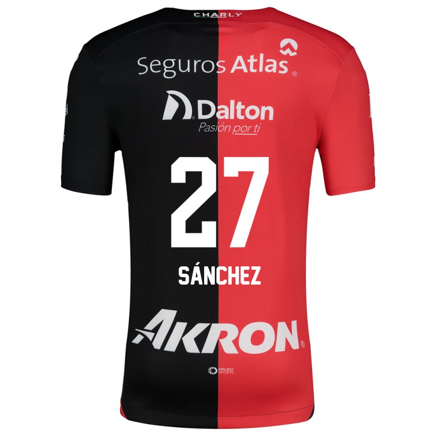 Niño Camiseta Antonio Sánchez #27 Negro Rojo 1ª Equipación 2024/25 La Camisa Perú