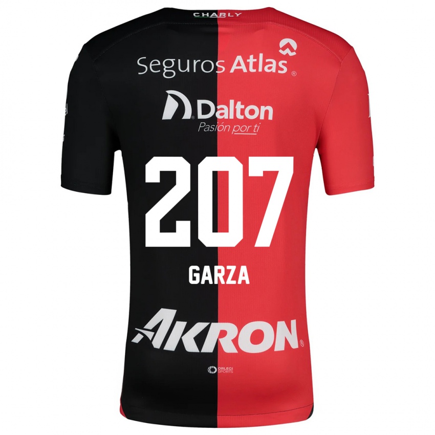 Niño Camiseta Rodolfo Garza #207 Negro Rojo 1ª Equipación 2024/25 La Camisa Perú