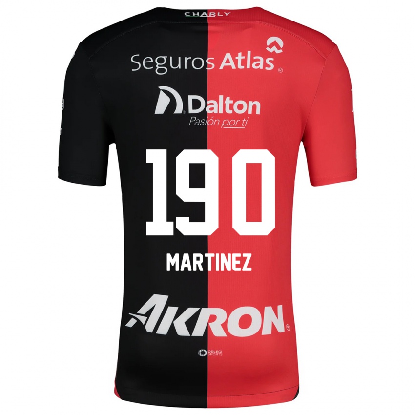 Niño Camiseta Luis Carlos Martínez #190 Negro Rojo 1ª Equipación 2024/25 La Camisa Perú