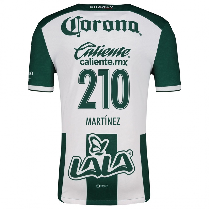 Niño Camiseta André Martínez #210 Verde Blanco 1ª Equipación 2024/25 La Camisa Perú