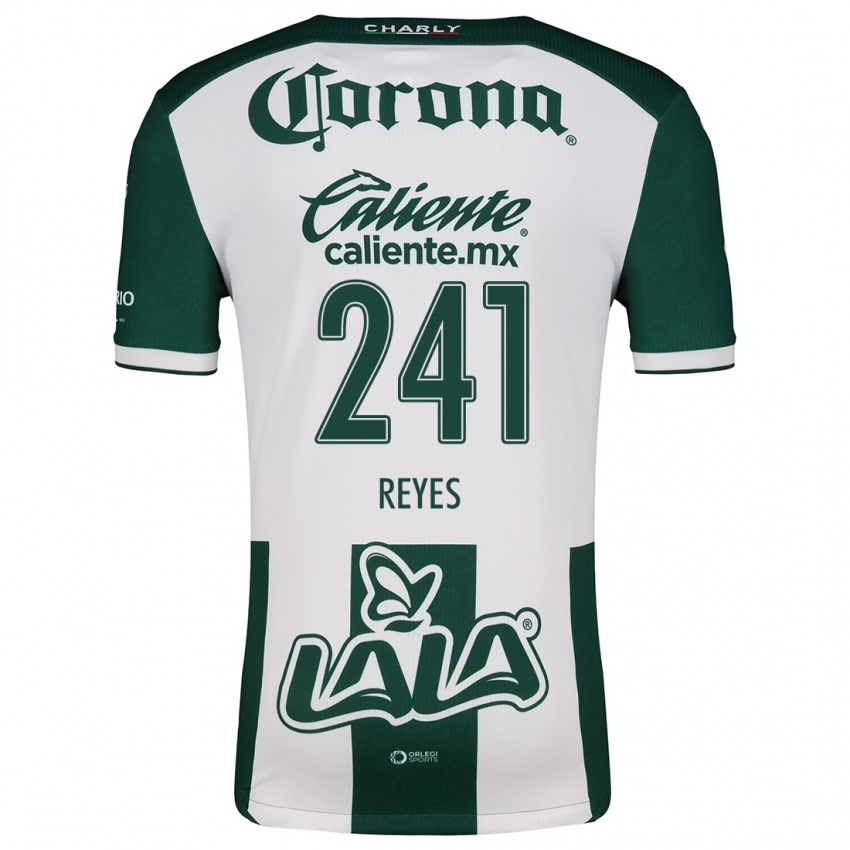 Niño Camiseta Julio Reyes #241 Verde Blanco 1ª Equipación 2024/25 La Camisa Perú