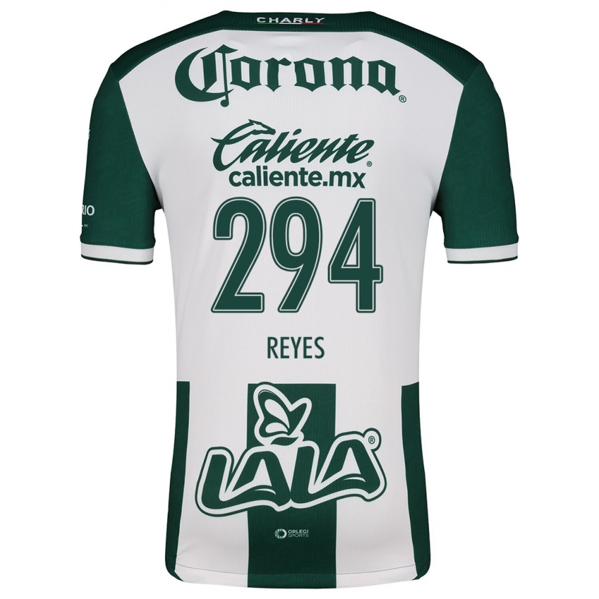 Niño Camiseta Máximo Reyes #294 Verde Blanco 1ª Equipación 2024/25 La Camisa Perú