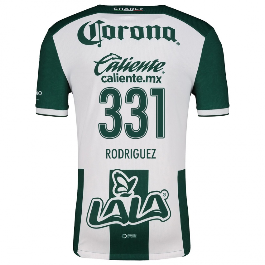 Niño Camiseta Juan Rodríguez #331 Verde Blanco 1ª Equipación 2024/25 La Camisa Perú