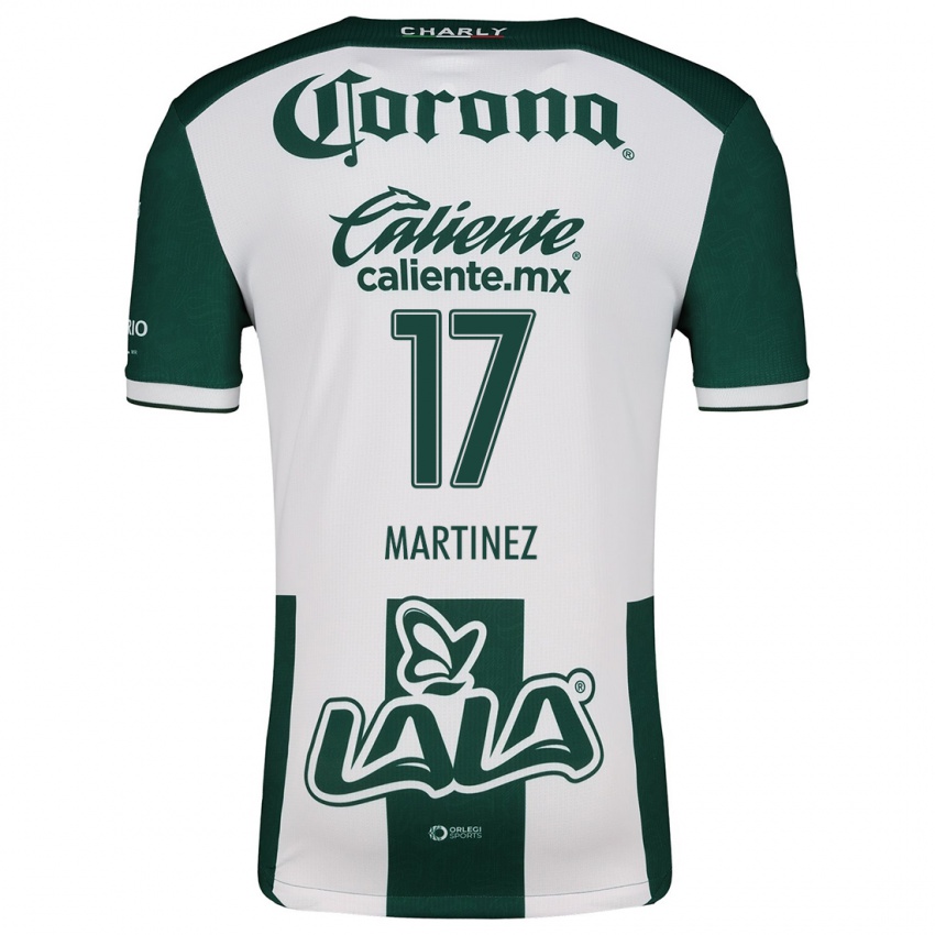 Niño Camiseta Marianne Martínez #17 Verde Blanco 1ª Equipación 2024/25 La Camisa Perú