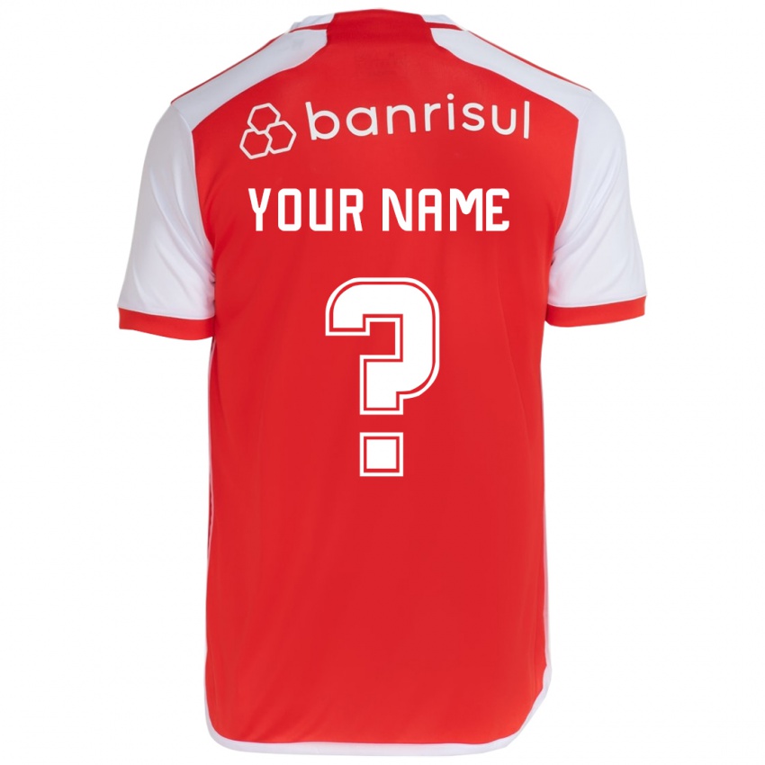 Niño Camiseta Su Nombre #0 Rojo Blanco 1ª Equipación 2024/25 La Camisa Perú