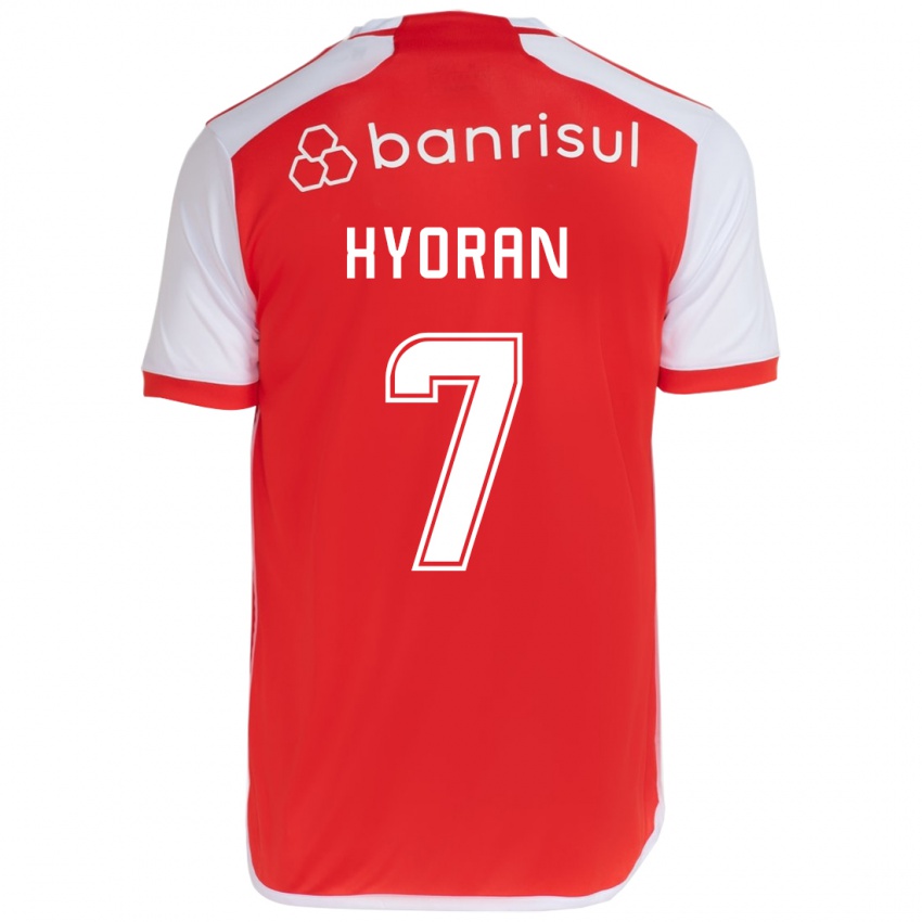 Niño Camiseta Hyoran #7 Rojo Blanco 1ª Equipación 2024/25 La Camisa Perú