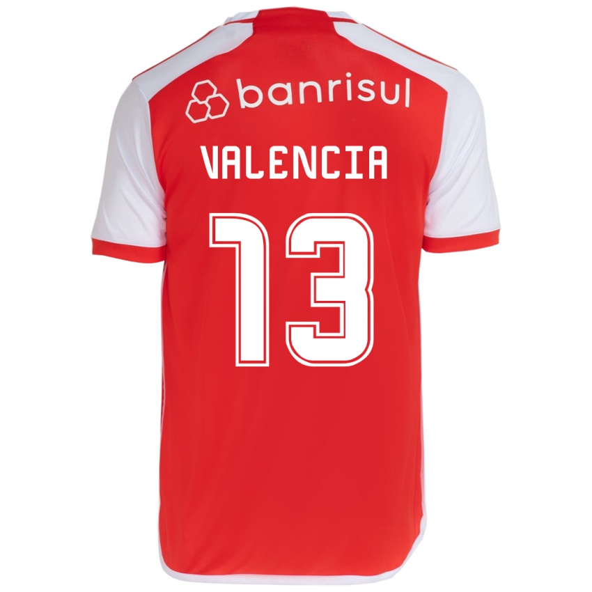 Niño Camiseta Enner Valencia #13 Rojo Blanco 1ª Equipación 2024/25 La Camisa Perú