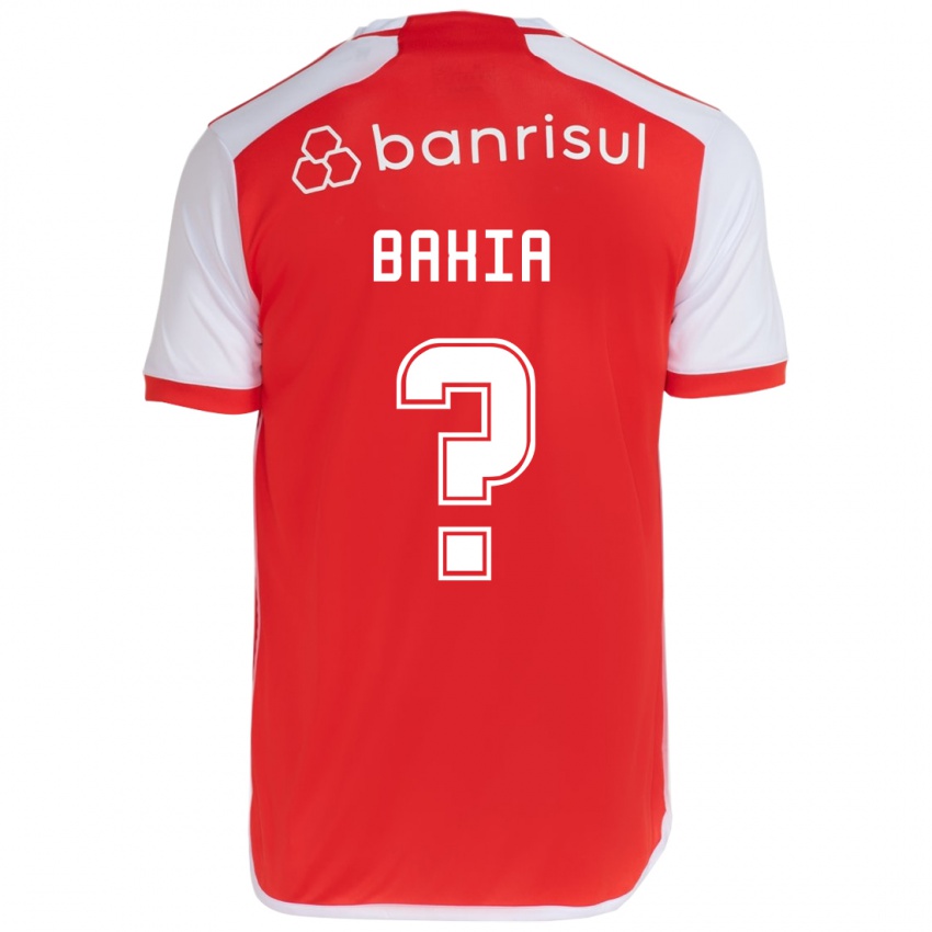 Niño Camiseta Guilherme Bahia #0 Rojo Blanco 1ª Equipación 2024/25 La Camisa Perú