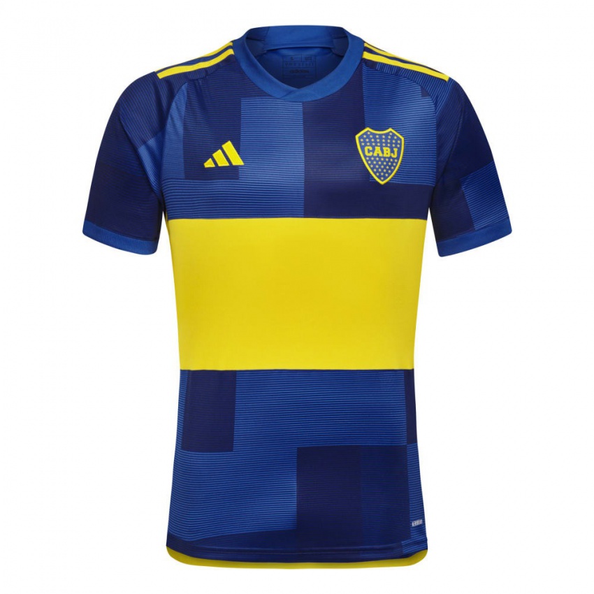 Niño Camiseta Gary Medel #19 Azul Amarillo 1ª Equipación 2024/25 La Camisa Perú