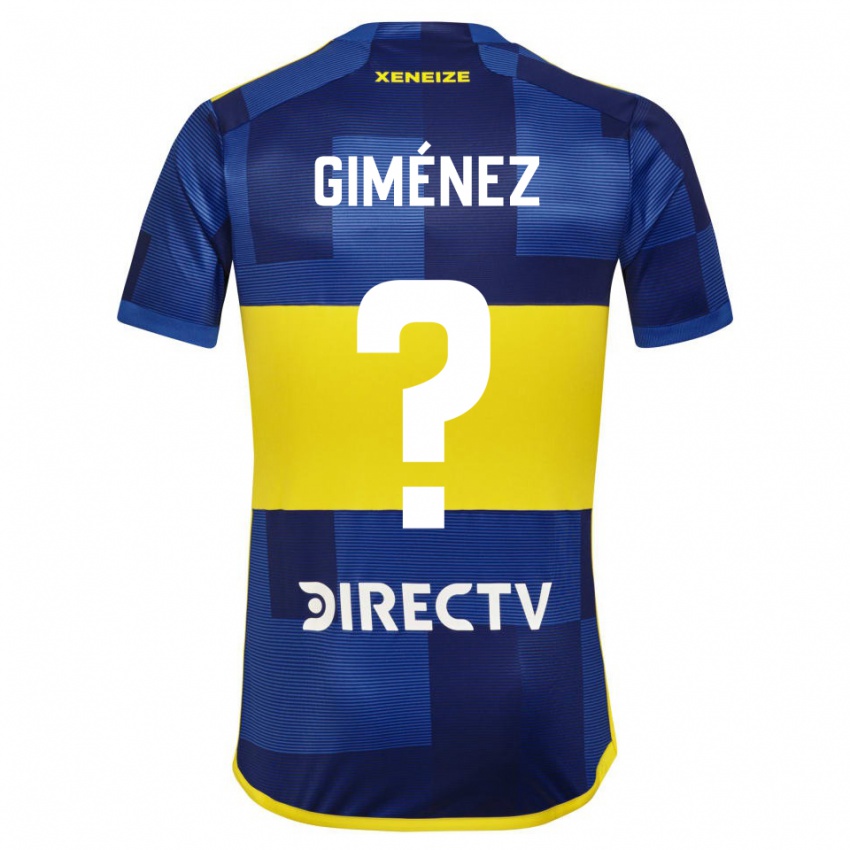 Niño Camiseta Milton Giménez #0 Azul Amarillo 1ª Equipación 2024/25 La Camisa Perú