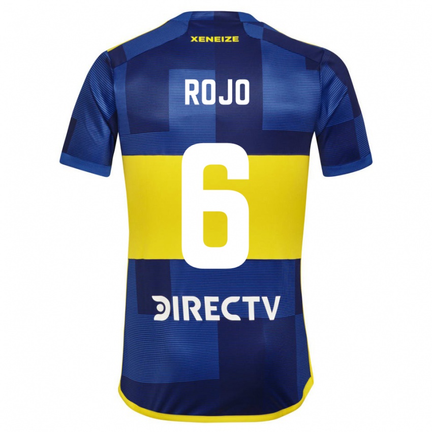 Niño Camiseta Marcos Rojo #6 Azul Amarillo 1ª Equipación 2024/25 La Camisa Perú