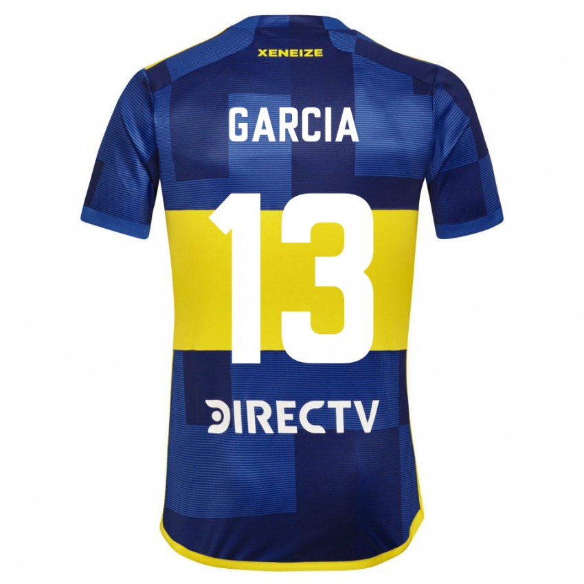 Niño Camiseta Javier Garcia #13 Azul Amarillo 1ª Equipación 2024/25 La Camisa Perú