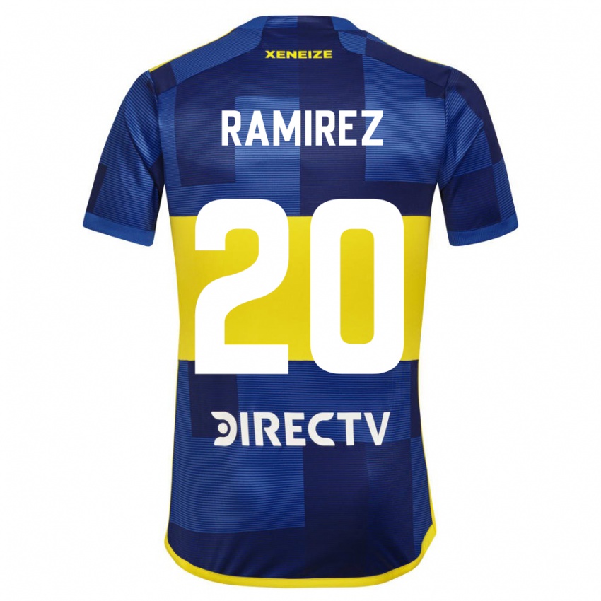 Niño Camiseta Juan Ramirez #20 Azul Amarillo 1ª Equipación 2024/25 La Camisa Perú