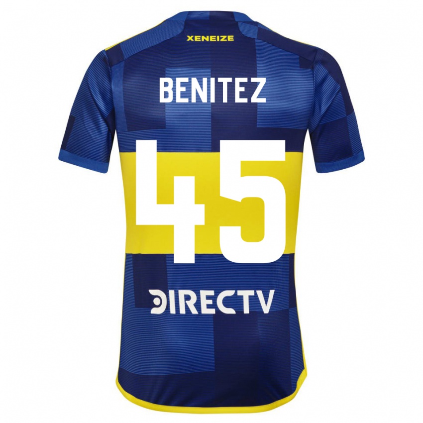 Niño Camiseta Mauricio Benitez #45 Azul Amarillo 1ª Equipación 2024/25 La Camisa Perú