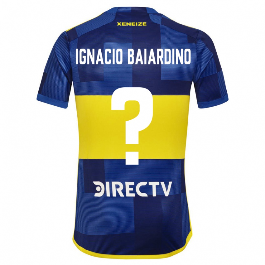 Niño Camiseta Juan Ignacio Baiardino #0 Azul Amarillo 1ª Equipación 2024/25 La Camisa Perú