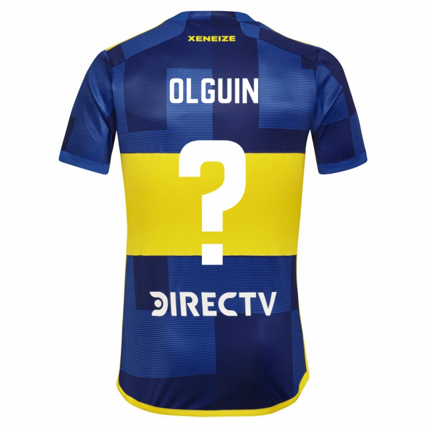 Niño Camiseta Matias Olguin #0 Azul Amarillo 1ª Equipación 2024/25 La Camisa Perú