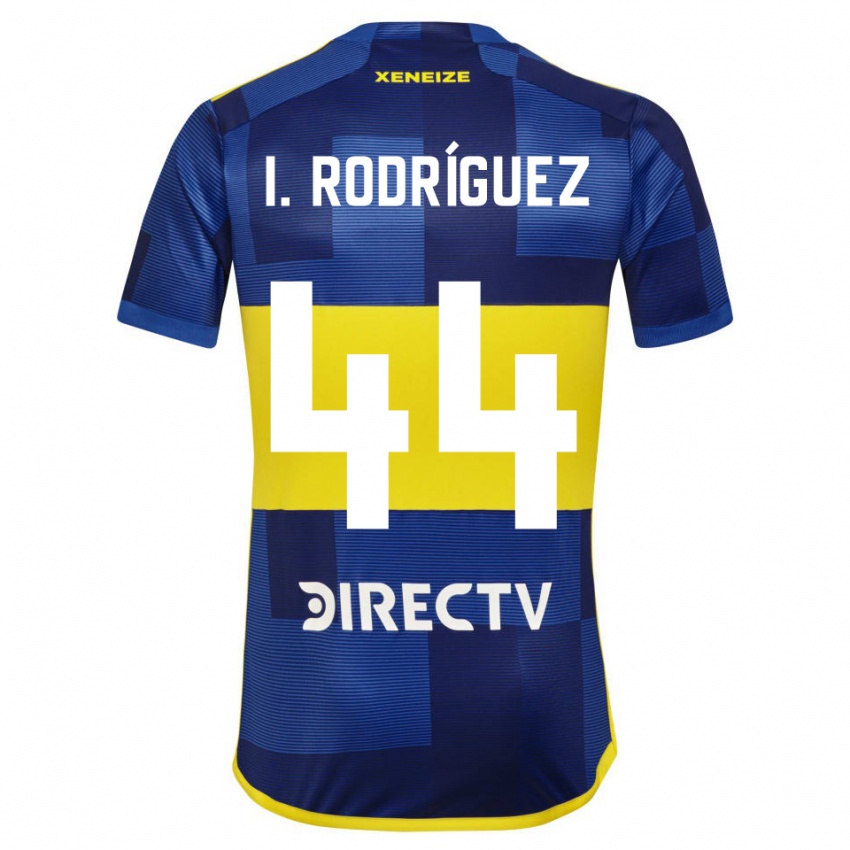 Niño Camiseta Ignacio Rodríguez #44 Azul Amarillo 1ª Equipación 2024/25 La Camisa Perú