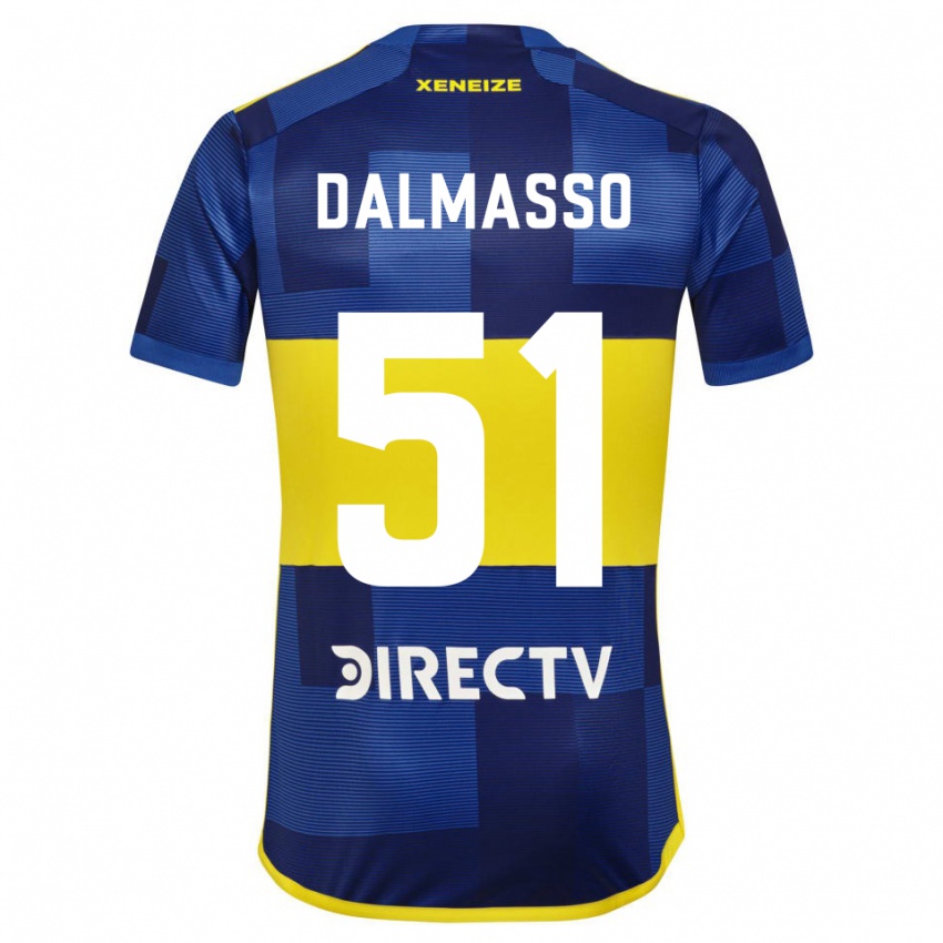 Niño Camiseta Santiago Dalmasso #51 Azul Amarillo 1ª Equipación 2024/25 La Camisa Perú