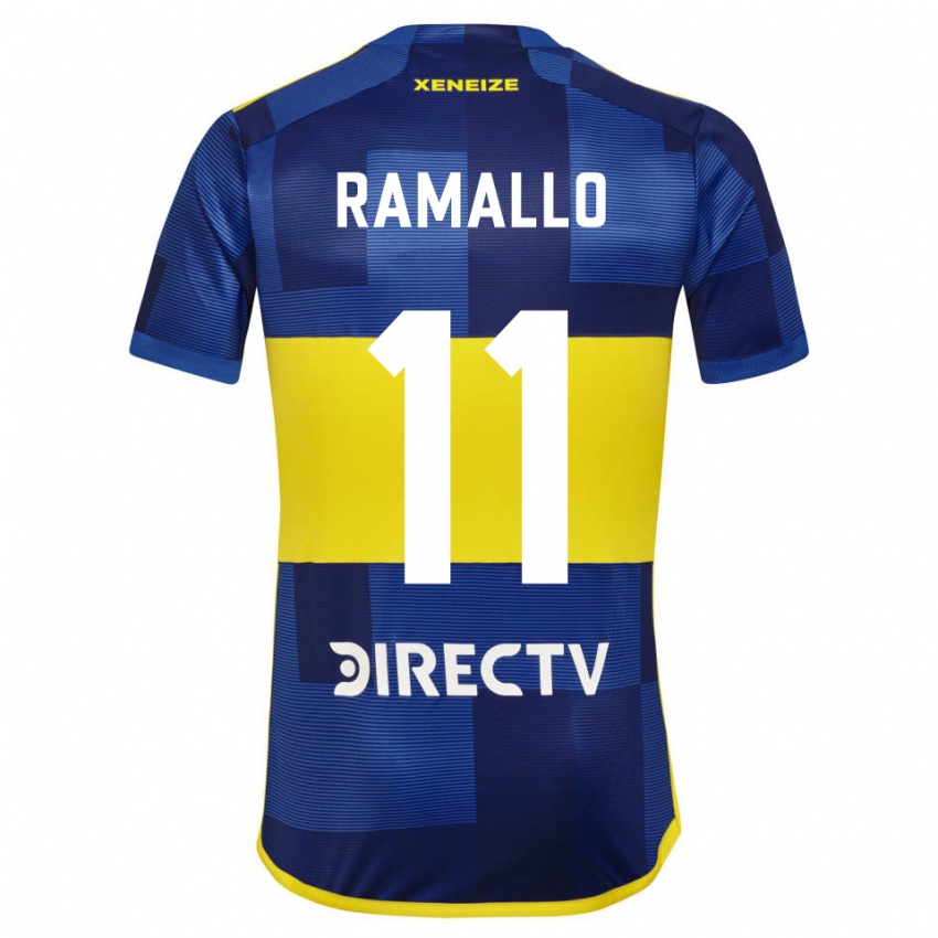 Niño Camiseta Yael Ramallo #11 Azul Amarillo 1ª Equipación 2024/25 La Camisa Perú