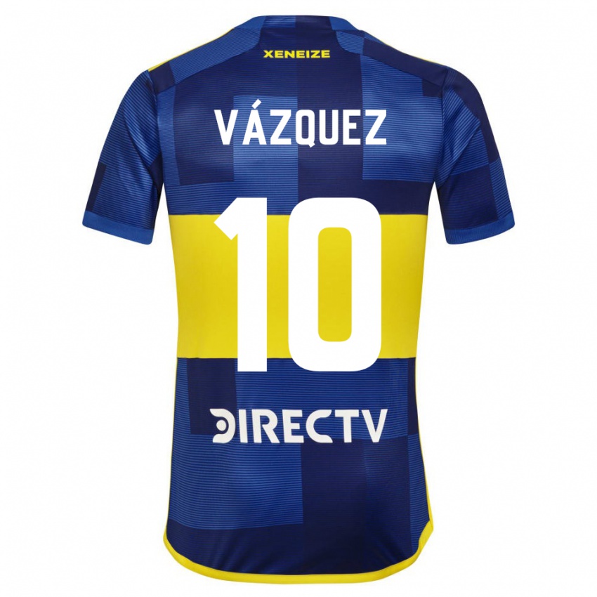 Niño Camiseta Lucas Vázquez #10 Azul Amarillo 1ª Equipación 2024/25 La Camisa Perú