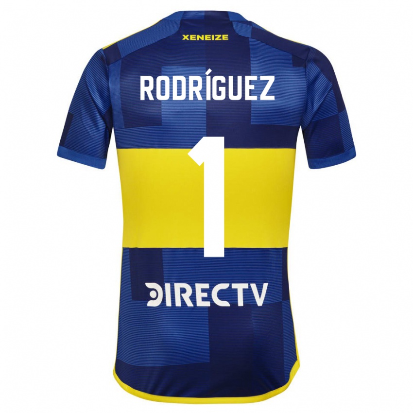 Niño Camiseta Fernando Rodríguez #1 Azul Amarillo 1ª Equipación 2024/25 La Camisa Perú