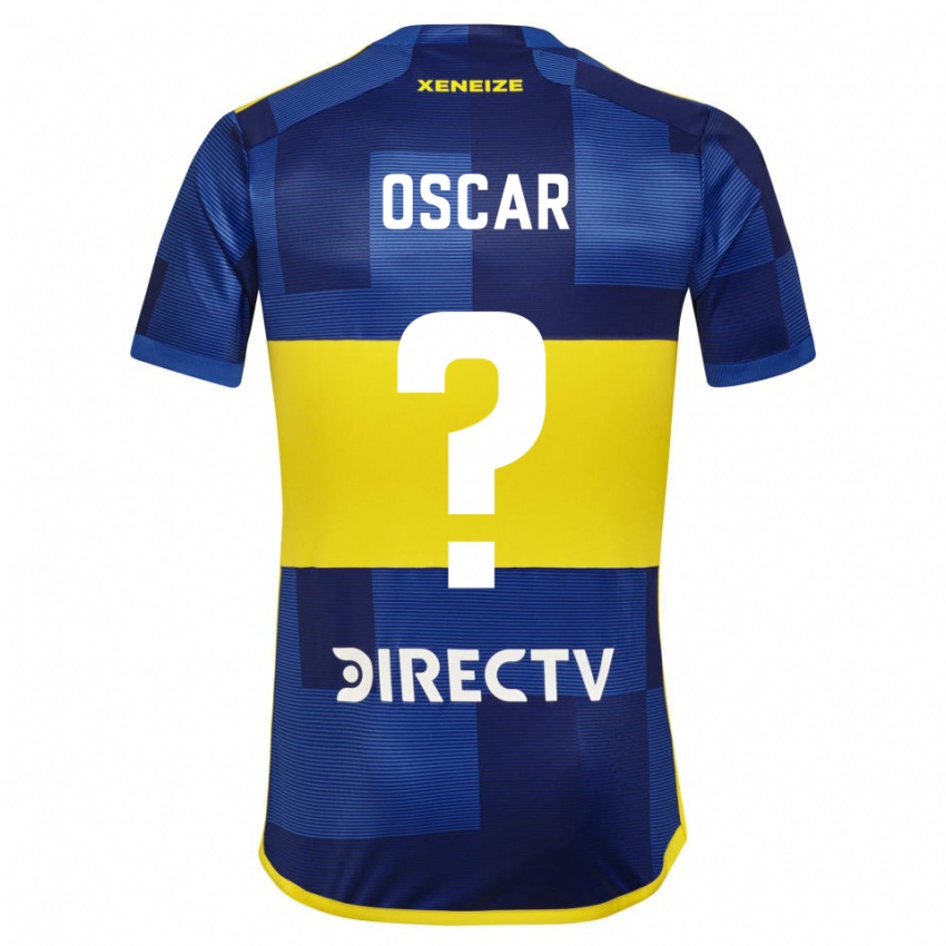 Niño Camiseta Oscar Romero #0 Azul Amarillo 1ª Equipación 2024/25 La Camisa Perú